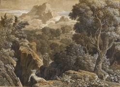 Paysage au serpent (Anne-Louis Girodet) - Muzeo.com