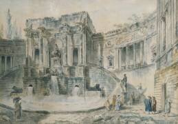 Paysage avec ruines (Hubert Robert) - Muzeo.com