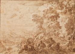 Paysage de collines (Jan Brueghel le Jeune) - Muzeo.com