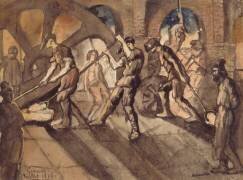 Une forge au Creusot (Théodore Chasseriau) - Muzeo.com