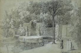 Vue d'un canal dans le parc d'Arcueil (Jean-Baptiste Oudry) - Muzeo.com