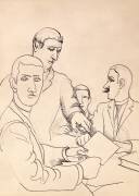 Amis (Roger de La Fresnaye) - Muzeo.com