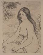 Femme nue assise (Auguste Renoir) - Muzeo.com