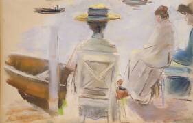 Dames sur la digue (Max Liebermann) - Muzeo.com