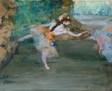 Danseuse sur scène (Edgar Degas) - Muzeo.com