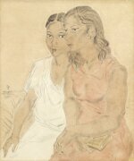 Deux Brésiliennes, 1931 (Tsuguharu Foujita) - Muzeo.com