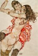 Deux femmes enlacées (Egon Schiele) - Muzeo.com
