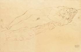 Deux nus allongés (Gustav Klimt) - Muzeo.com
