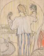 Devant le miroir (Edouard Vuillard) - Muzeo.com