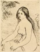 Femme nue assise (Auguste Renoir) - Muzeo.com