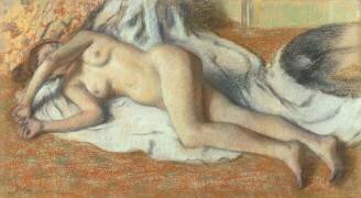 Femme nue couchée (Edgar Degas) - Muzeo.com
