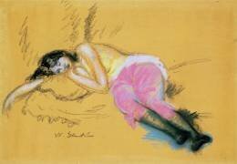 Fille endormie (William James Glackens) - Muzeo.com