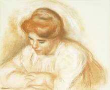 Jeune femme penchée (Auguste Renoir) - Muzeo.com