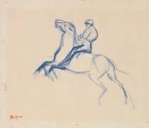 Jockey à cheval (Edgar Degas) - Muzeo.com