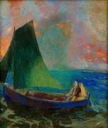 La barque (Odilon Redon) - Muzeo.com