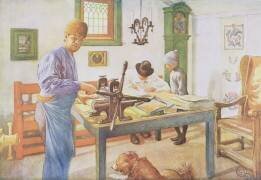 La salle d'impression (Carl Larsson) - Muzeo.com