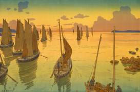Le Coucher du soleil (Henri Rivière) - Muzeo.com