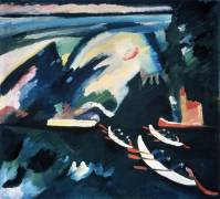 Le lac (Wassily Kandinsky) - Muzeo.com