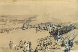 Le premier train (Constantine Savitski) - Muzeo.com