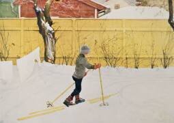 Le skieur (Carl Larsson) - Muzeo.com