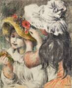L'épinglage du chapeau (Auguste Renoir) - Muzeo.com