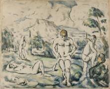 Les Baigneurs (Paul Cézanne) - Muzeo.com