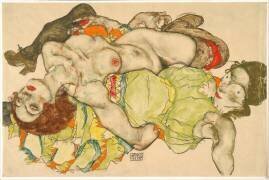 Les femmes enlacées (Egon Schiele) - Muzeo.com