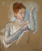 Les longs gants (Mary Cassatt) - Muzeo.com