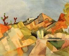 Paysage rocheux (August Macke) - Muzeo.com