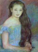 Portrait d'une jeune fille aux yeux bleus (Auguste Renoir) - Muzeo.com