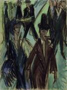 Scène de rue (Ernst Ludwig Kirchner) - Muzeo.com