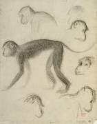 Sept singes (Georges Seurat) - Muzeo.com