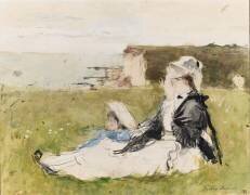 Sur la falaise (Berthe Morisot) - Muzeo.com