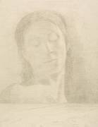 Yeux fermés - croquis (Odilon Redon) - Muzeo.com