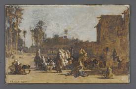 Vue de Laghouat (Gustave Guillaumet) - Muzeo.com