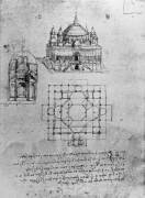 Conception d'une église (Léonard de Vinci) - Muzeo.com