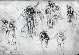 Étude d'hommes nus (Léonard de Vinci) - Muzeo.com