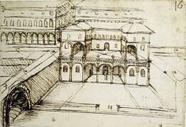 Urbanisme : plan architectural (Léonard de Vinci) - Muzeo.com