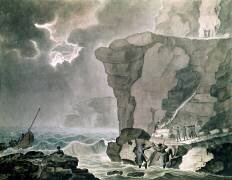 Atterrissage des conspirateurs dans l'affaire Cadoudal à la falaise de Biville près de Dieppe (Armand de Polignac) - Muzeo.com