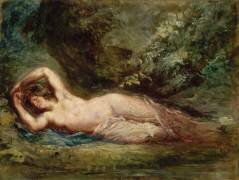 Bacchante endormie (Eugène Delacroix) - Muzeo.com