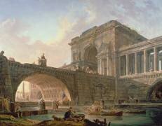 Capriccio architectural (Hubert Robert) - Muzeo.com