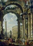 Capriccio romain (Giovanni Paolo Pannini) - Muzeo.com
