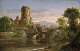 Château et rivière (Thomas Cole) - Muzeo.com