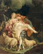 Couple d'amoureux (anonyme) - Muzeo.com