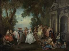 Danse devant une fontaine (Nicolas Lancret) - Muzeo.com