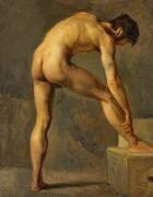 Etude d'homme - Académie (Achille Etna Michallon) - Muzeo.com