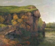 Falaises rocheuses (Gustave Courbet) - Muzeo.com
