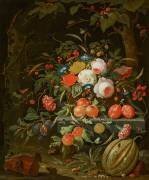 Fleurs et fruits (Abraham Mignon) - Muzeo.com