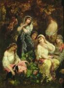 Folles Filles (Narcisse Diaz de la Pena) - Muzeo.com