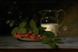 Fraises et crème (Raphaelle Peale) - Muzeo.com